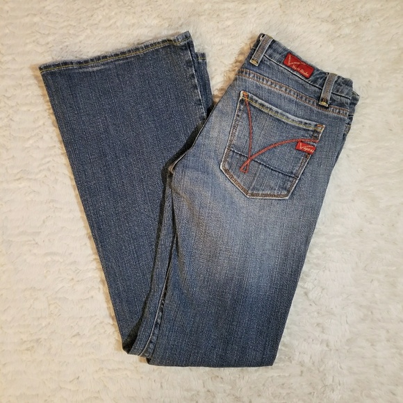 Vigoss Studio Adrianna Flare Stretch Womens Jeans - Picture 3 of 7